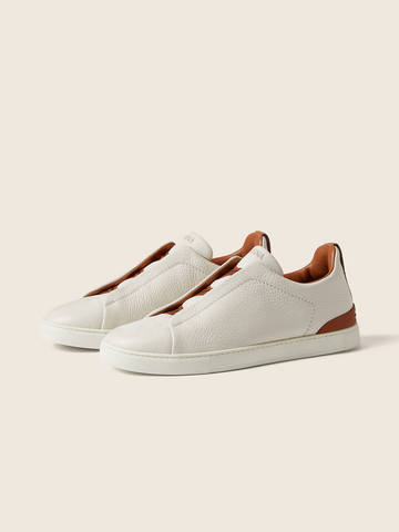 Deerhide Triple Stitching Sneakers