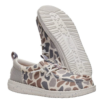 Wally Funk Youth Deer Camo Slip-on Shoes