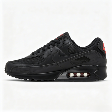 AM 90 'Black Red Reflective' Sneakers